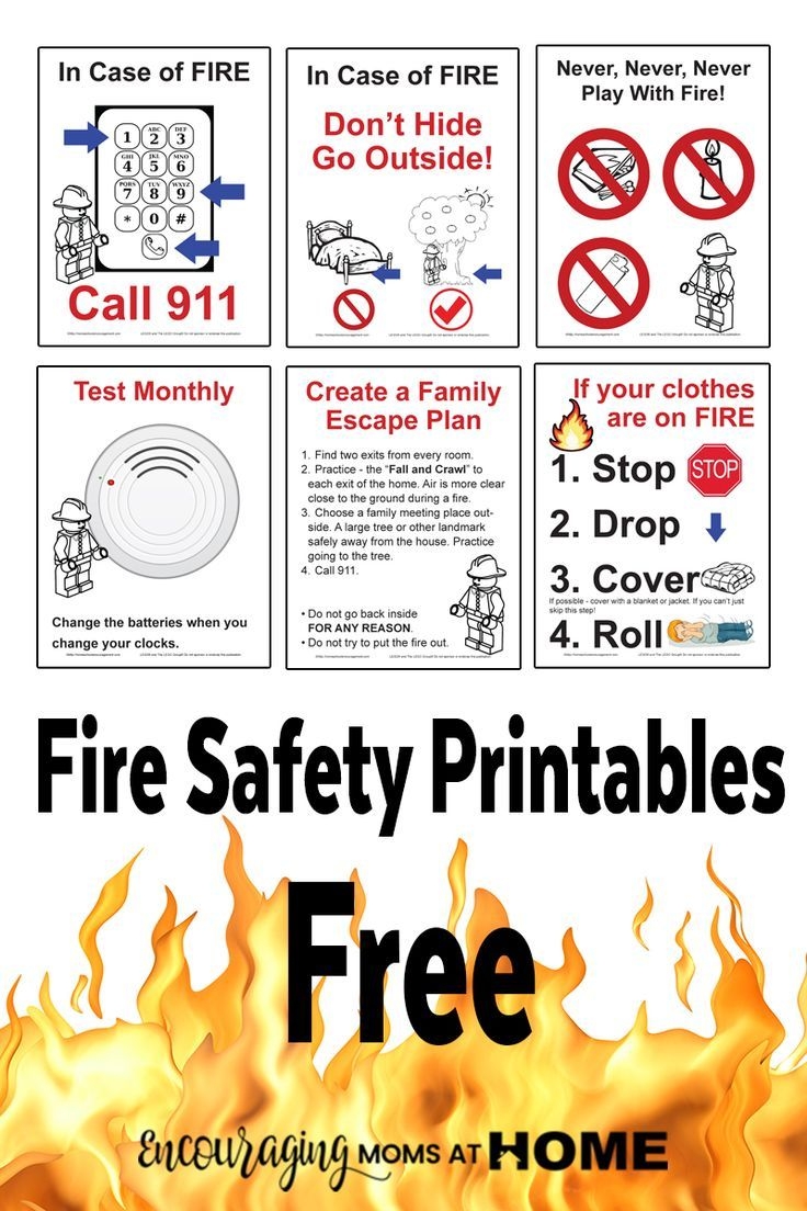 Fire Safety For Kids Plus Free Printable With Lego Theme