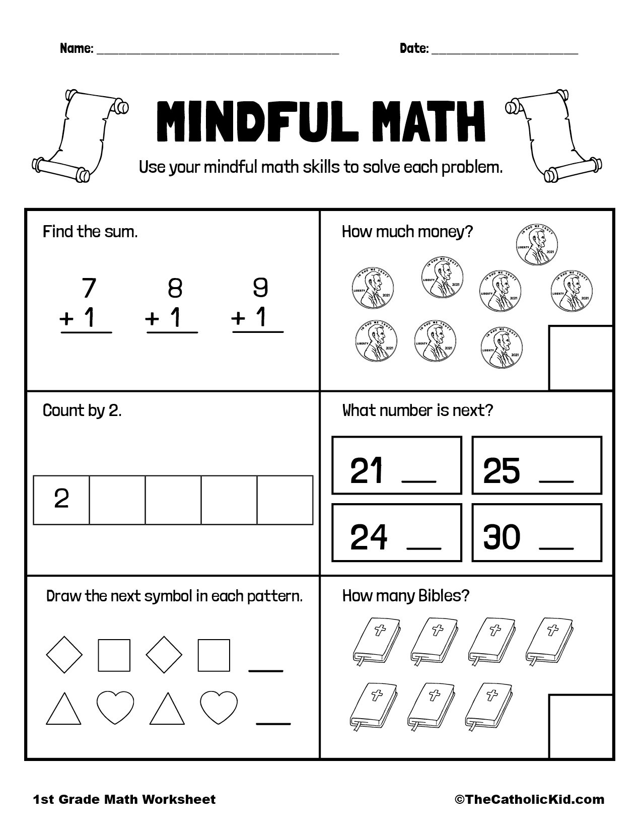 First Grade Worksheets Free Printable