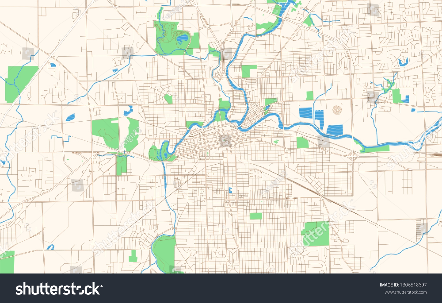 Printable Map Of Fort Wayne Indiana