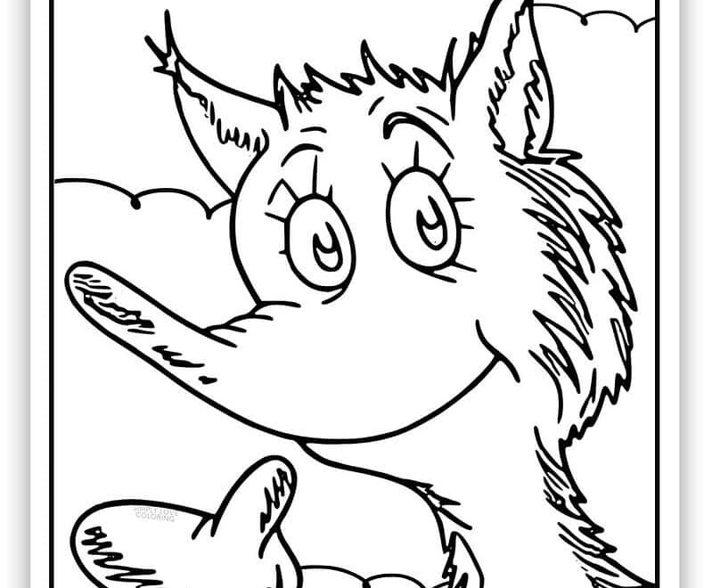 Fox In Sox Coloring Pages Free PDF Printables Simply Love Coloring