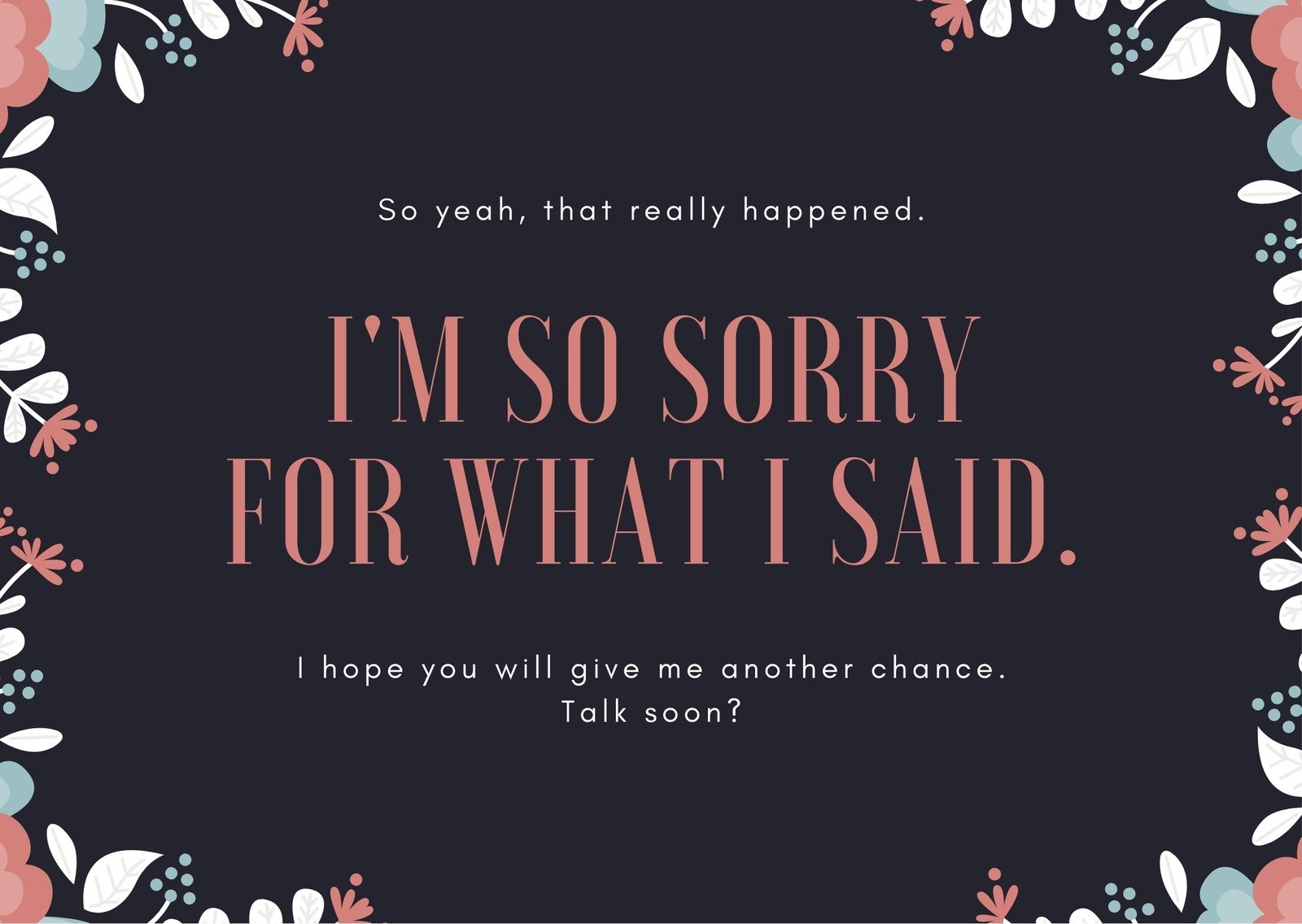 Free Printable IM Sorry Cards