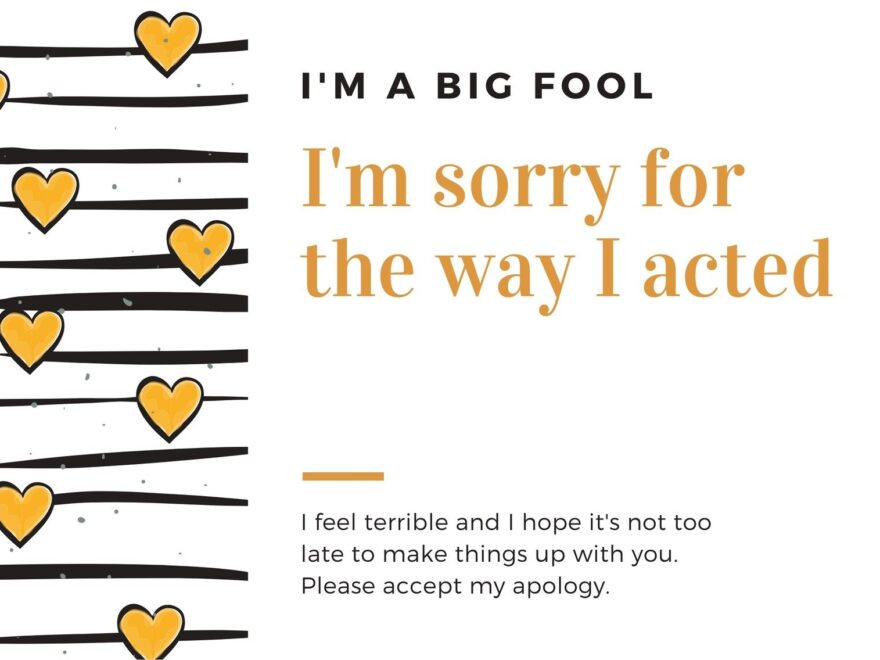 Free And Customizable Apology Templates