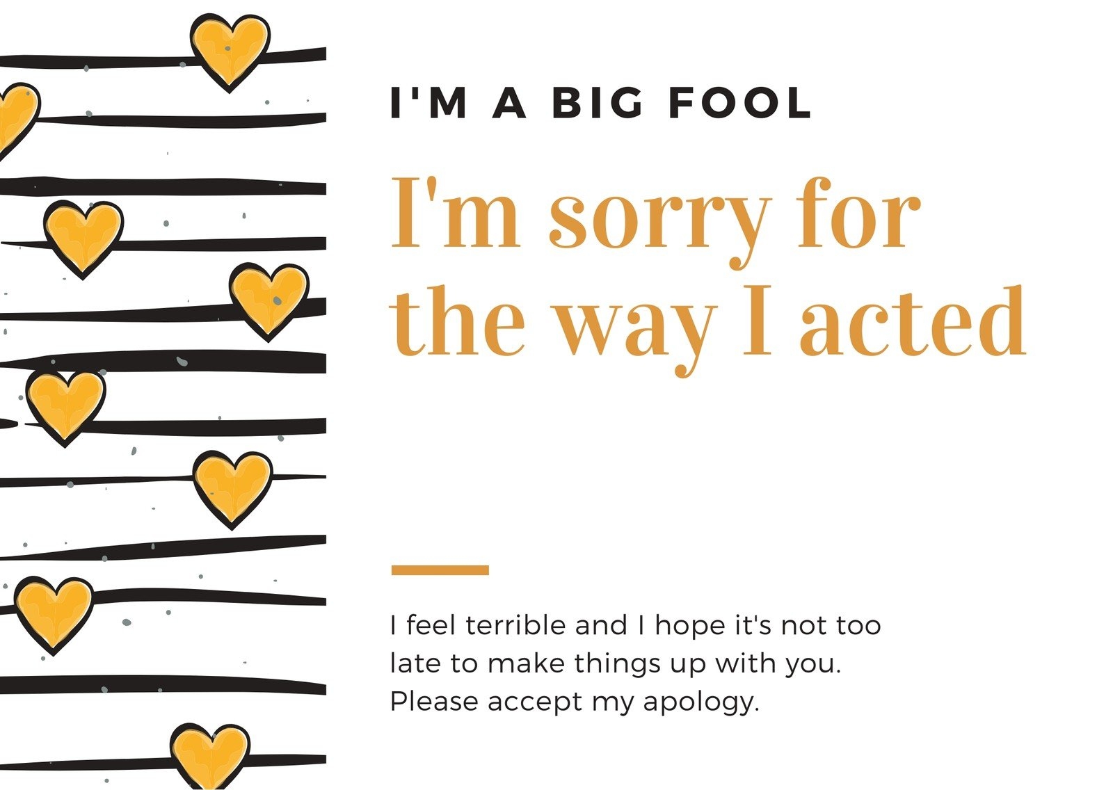 Free And Customizable Apology Templates