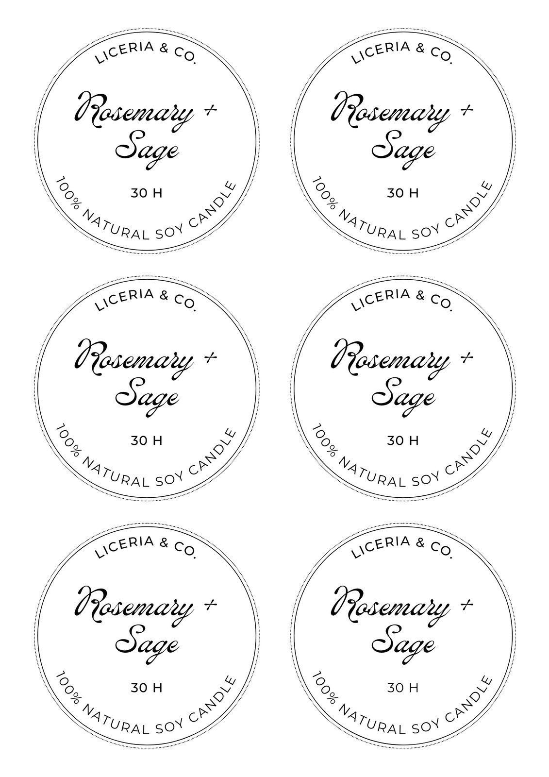 Editable Free Printable Label Templates