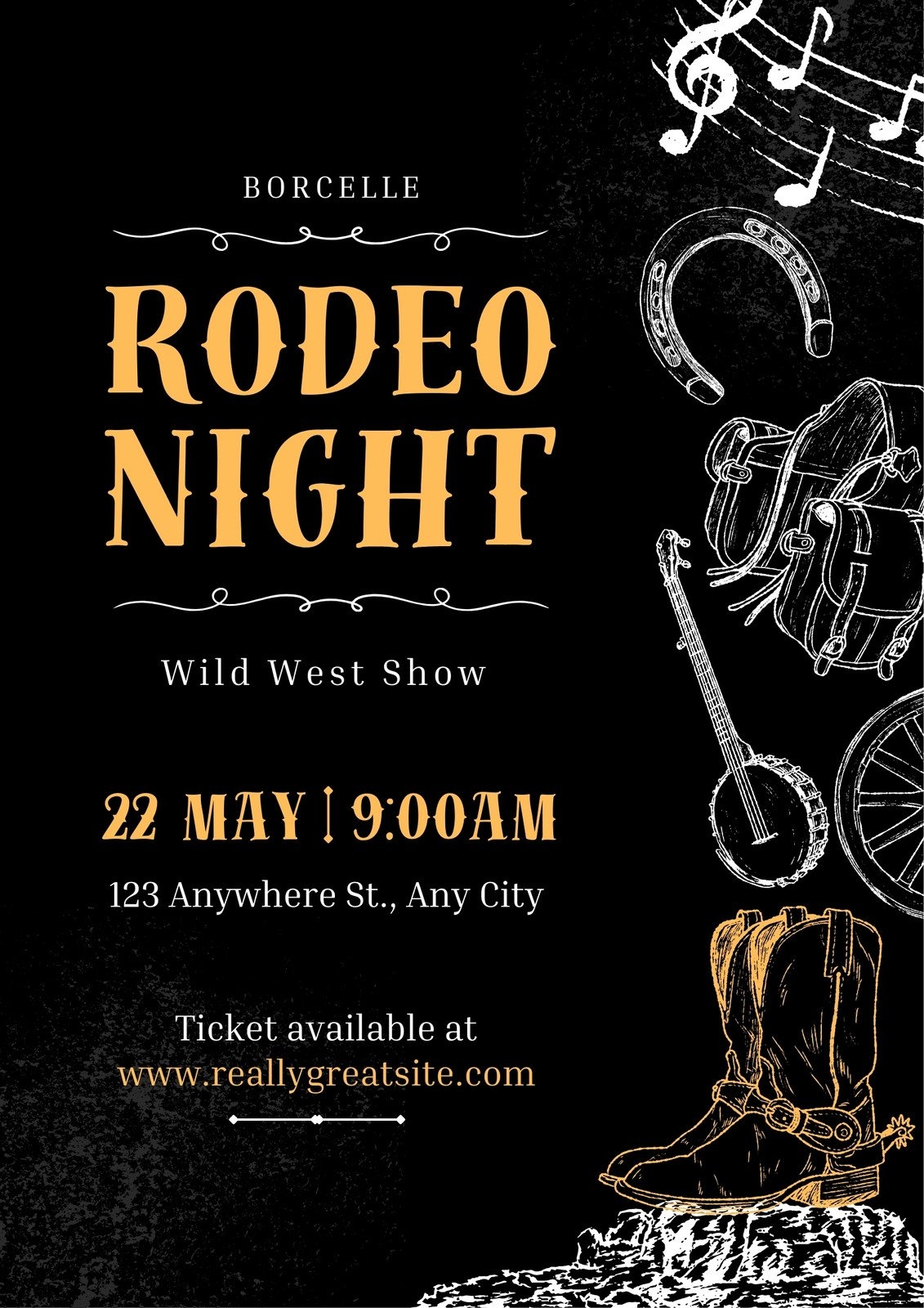 Free Printable Cowboy Invitations Template Free