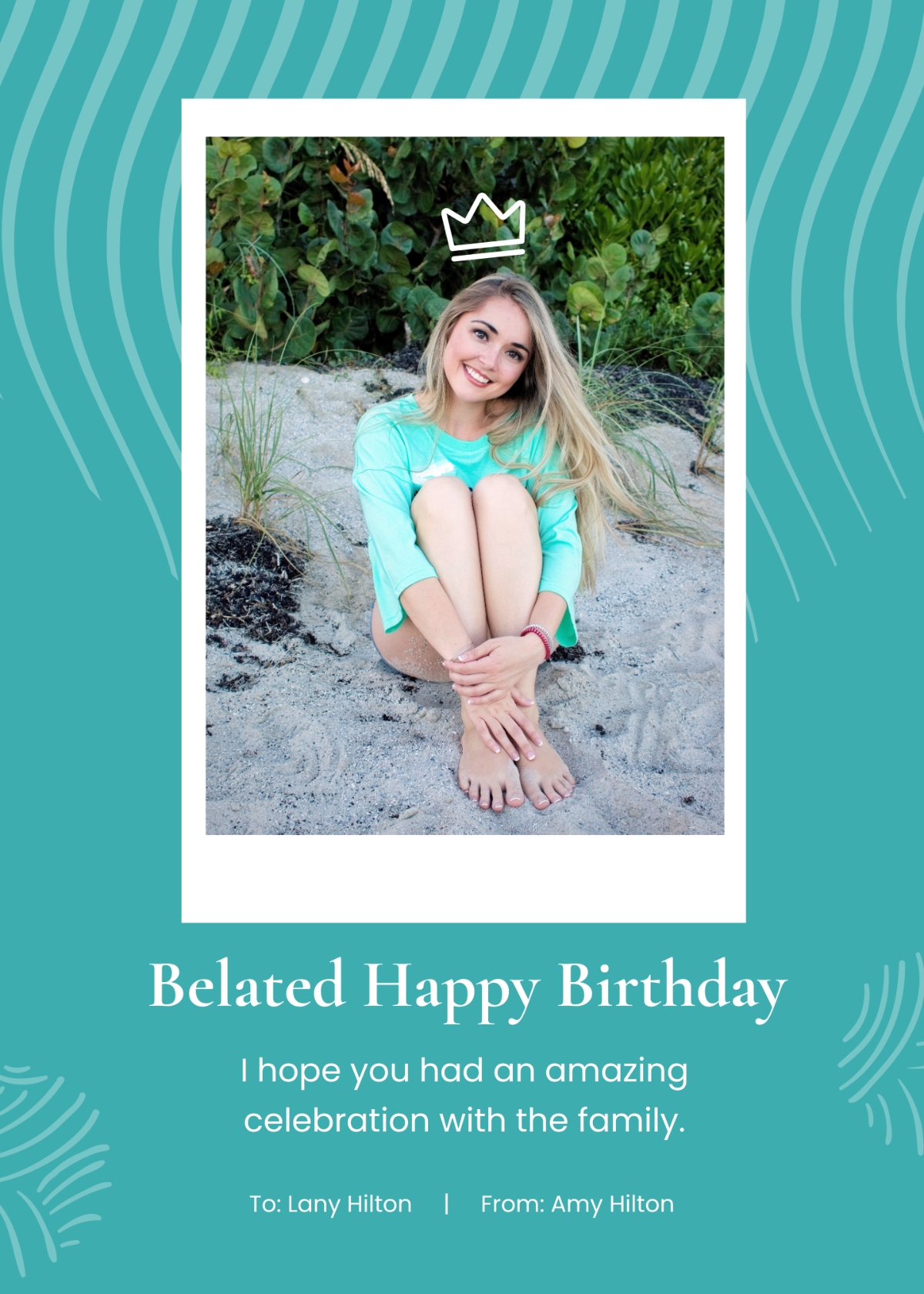 Free Birthday Card For Sister Templates Editable And Printable