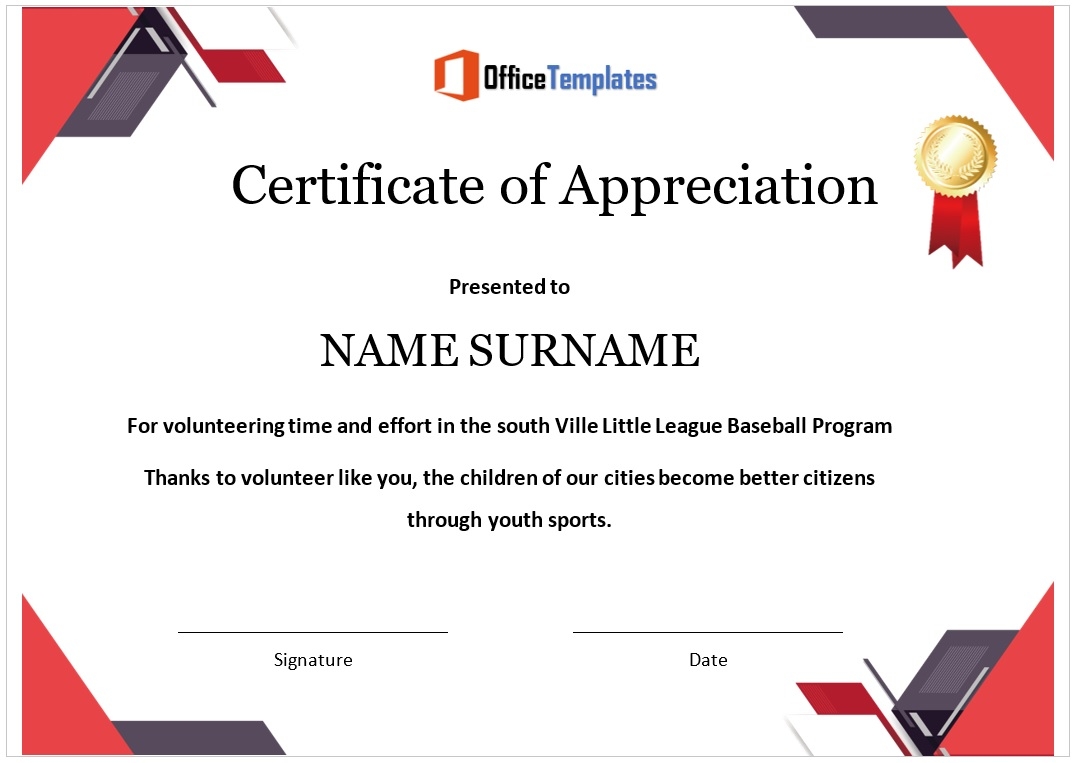 Free Printable Blank Certificate Templates