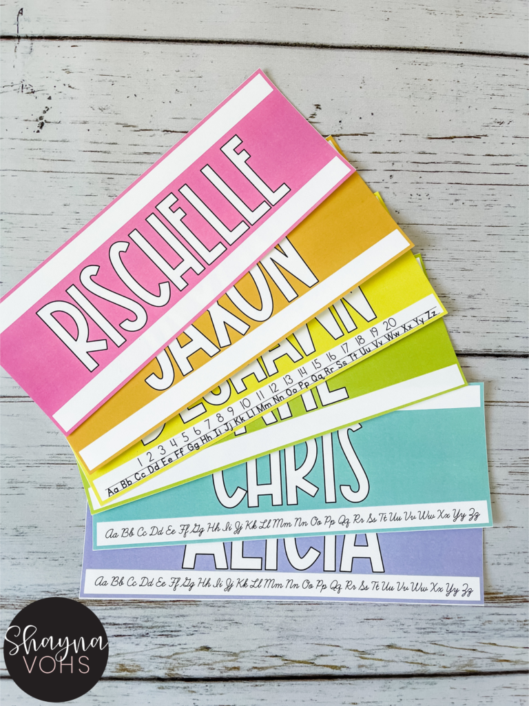 Free Classroom Name Tags Shayna Vohs