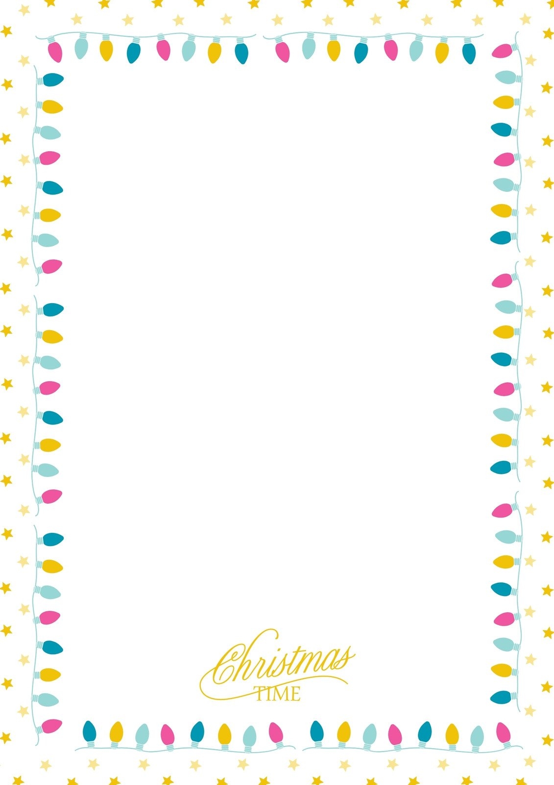 Christmas Letter Borders Free Printable