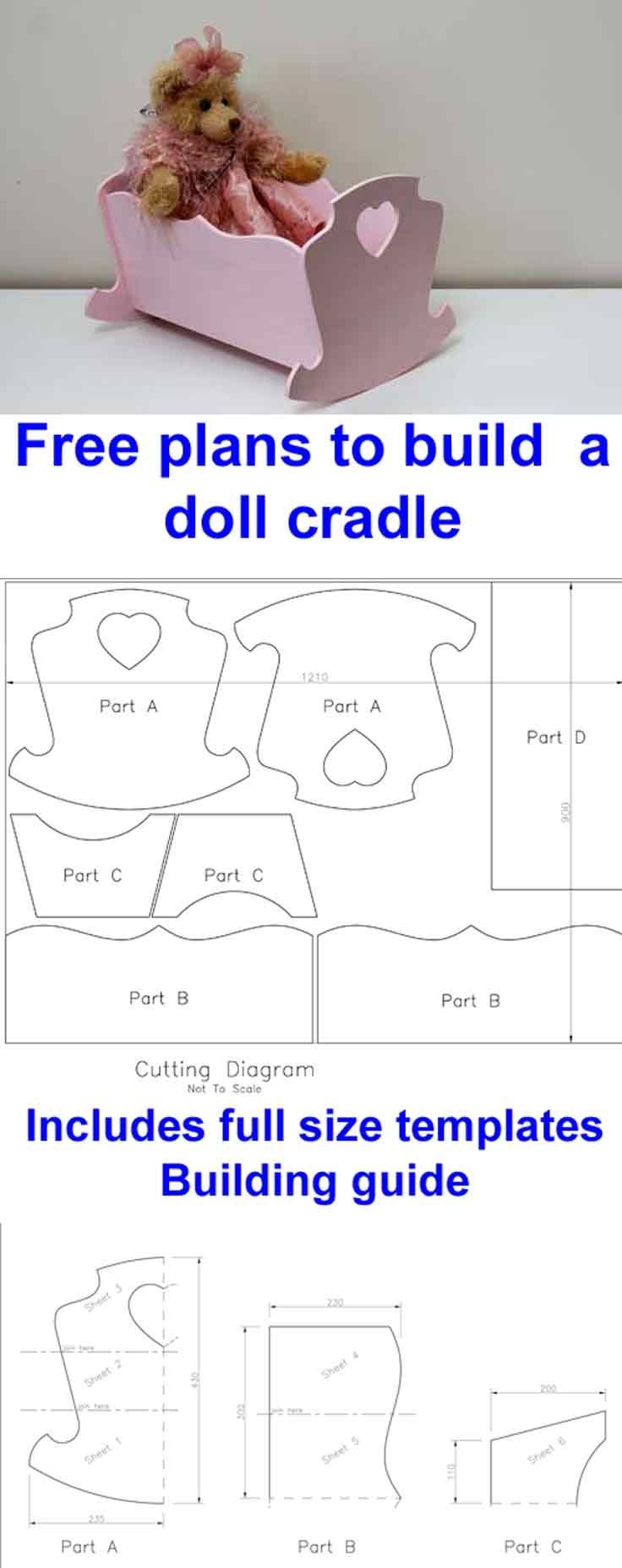 Free Doll Cradle Plans Easy Build Print Ready PDF With Instructions