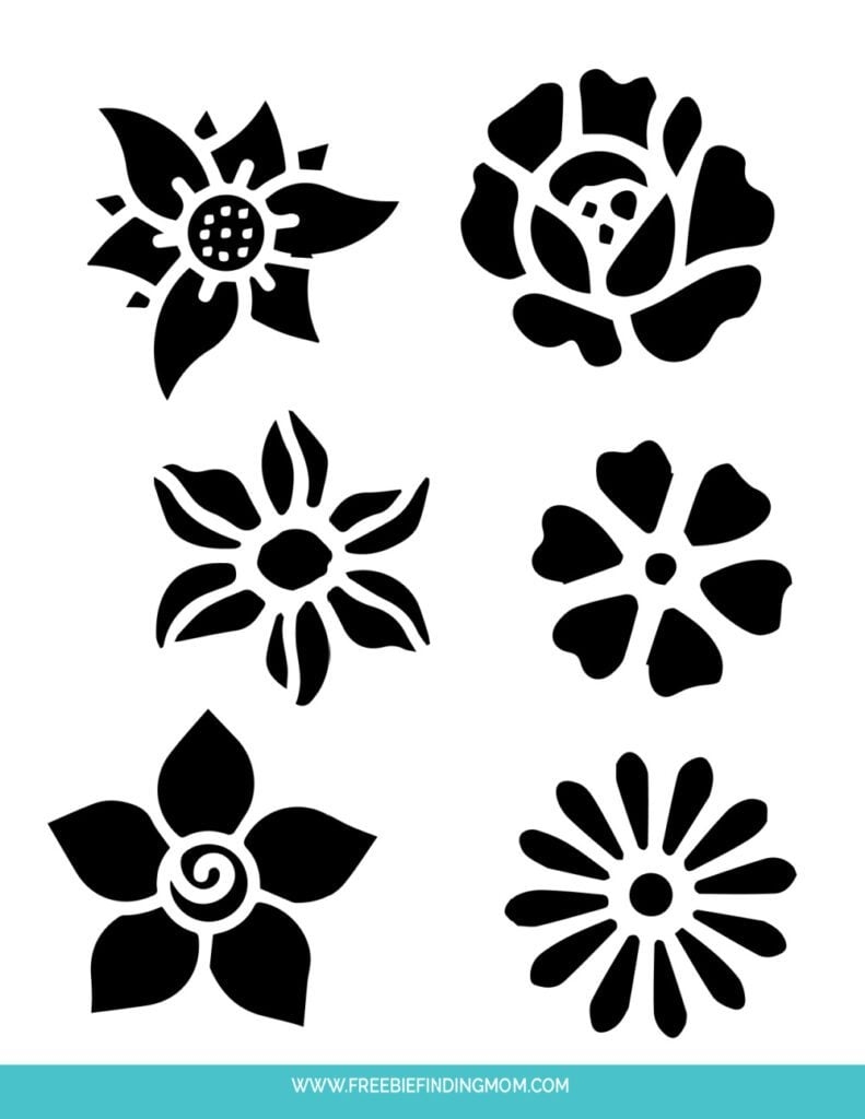 Free Printable Flower Stencil Designs