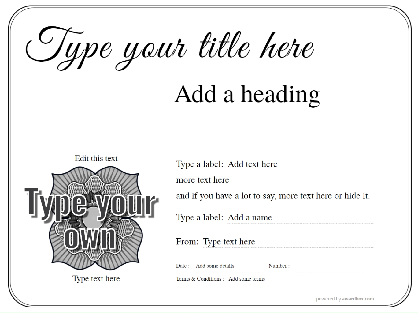 Free Gift Certificate Templates And Vouchers Easy To Customize And Print