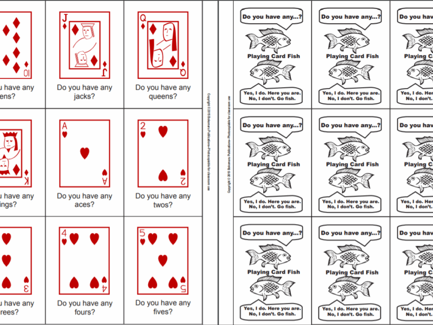 Free Go Fish Card Game Virtual Writing Tutor Blog