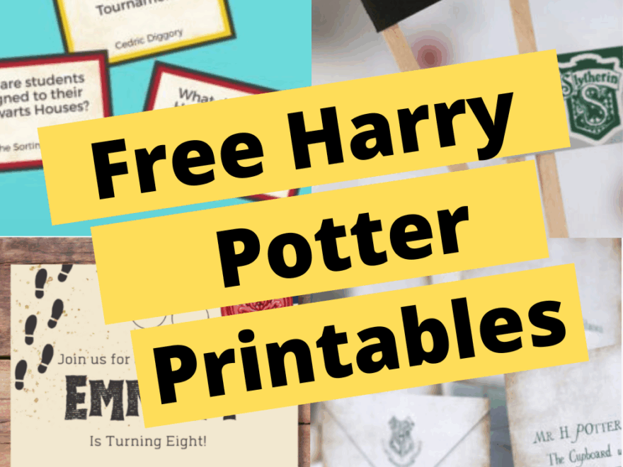 Free Harry Potter Party Printables Poofy Cheeks