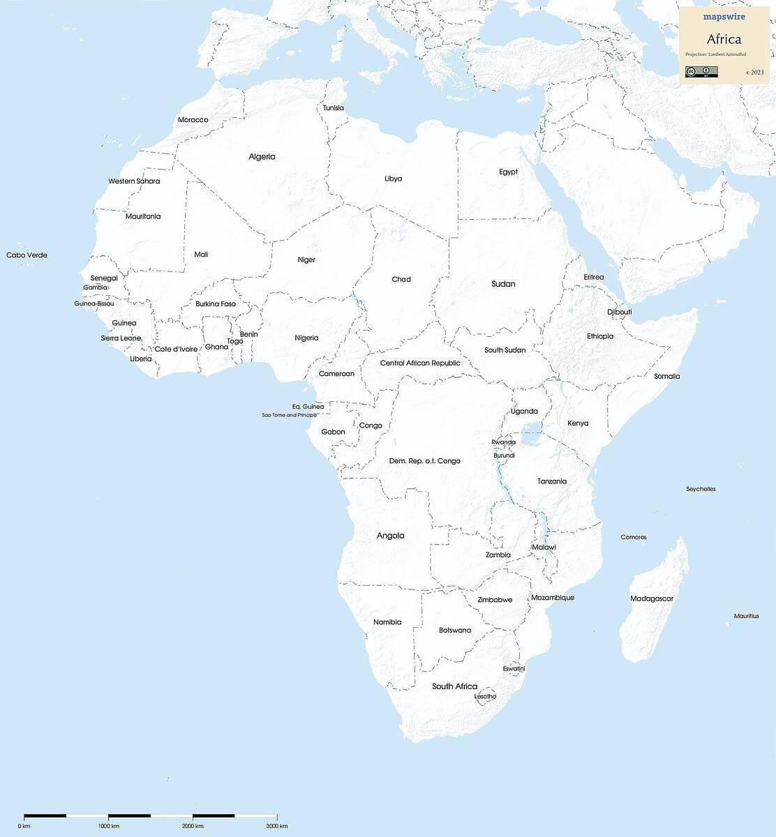 Free Maps Of Africa Mapswire