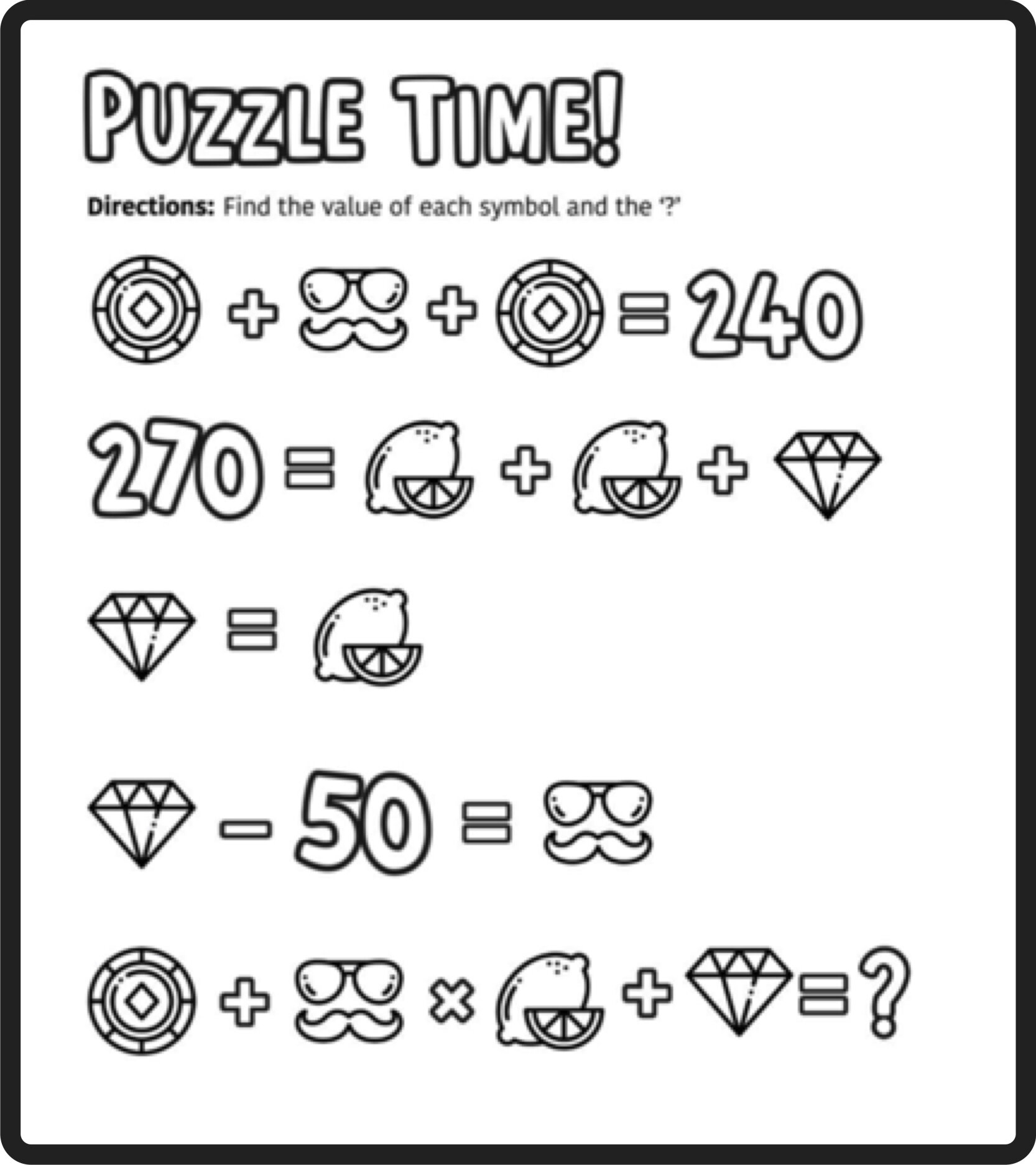 Free Math Puzzles Mashup Math Worksheets Library
