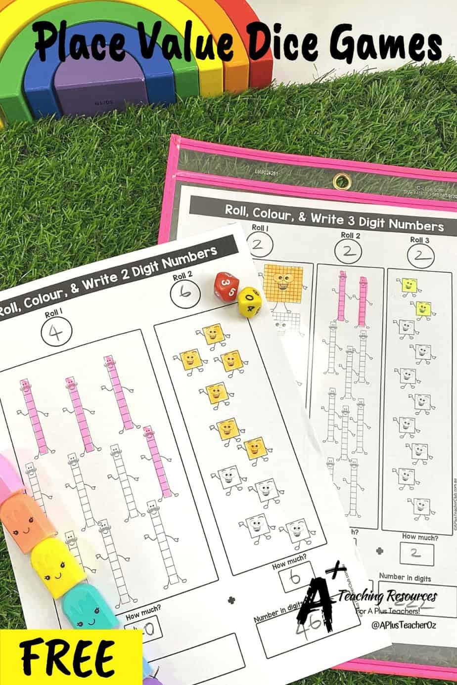 Place Value Dice Game Printable