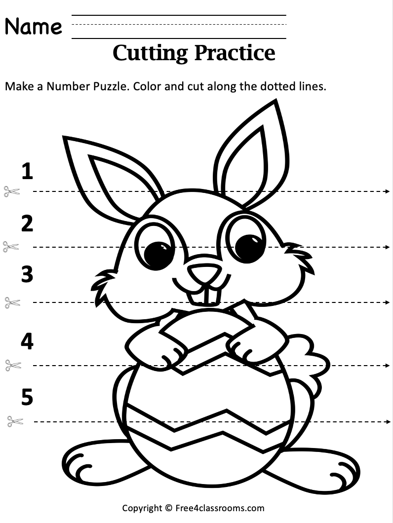 Free Preschool Worksheet Easter Fine Motor Skills Printable Free Worksheets Free4Classrooms