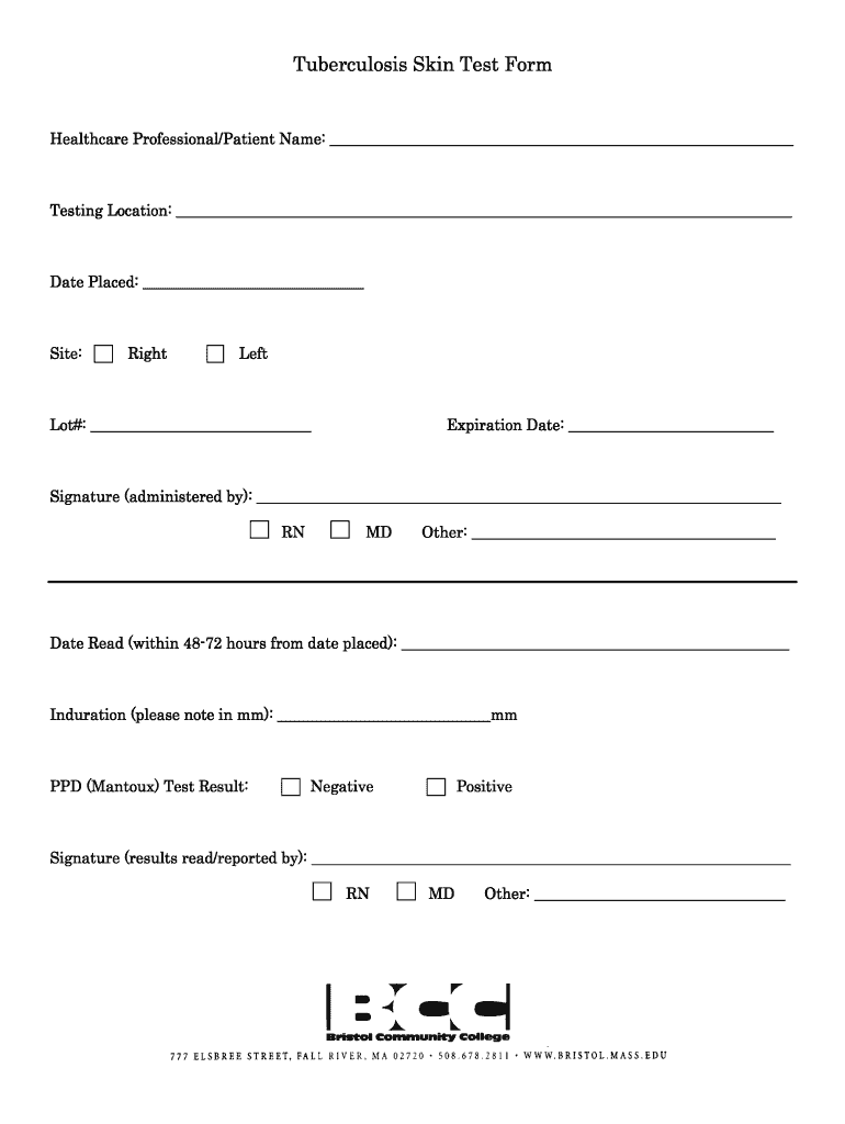 Free Printable 2 Step Tb Test Form Fill Out Sign Online DocHub