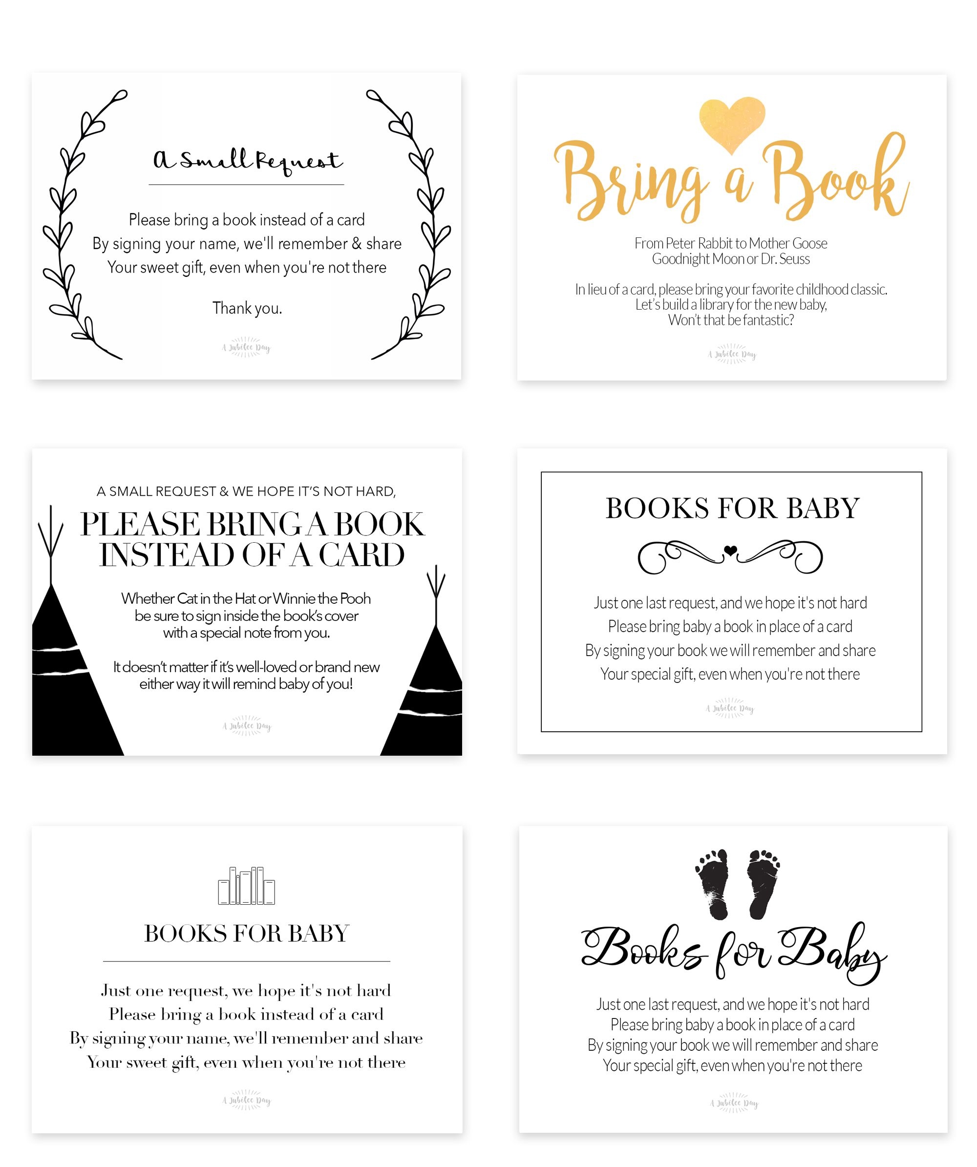 Free Printable Baby Registry Cards 2025 Levitan