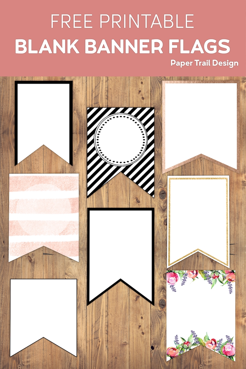 Free Printable Banner Templates Blank Banners Paper Trail Design Worksheets Library
