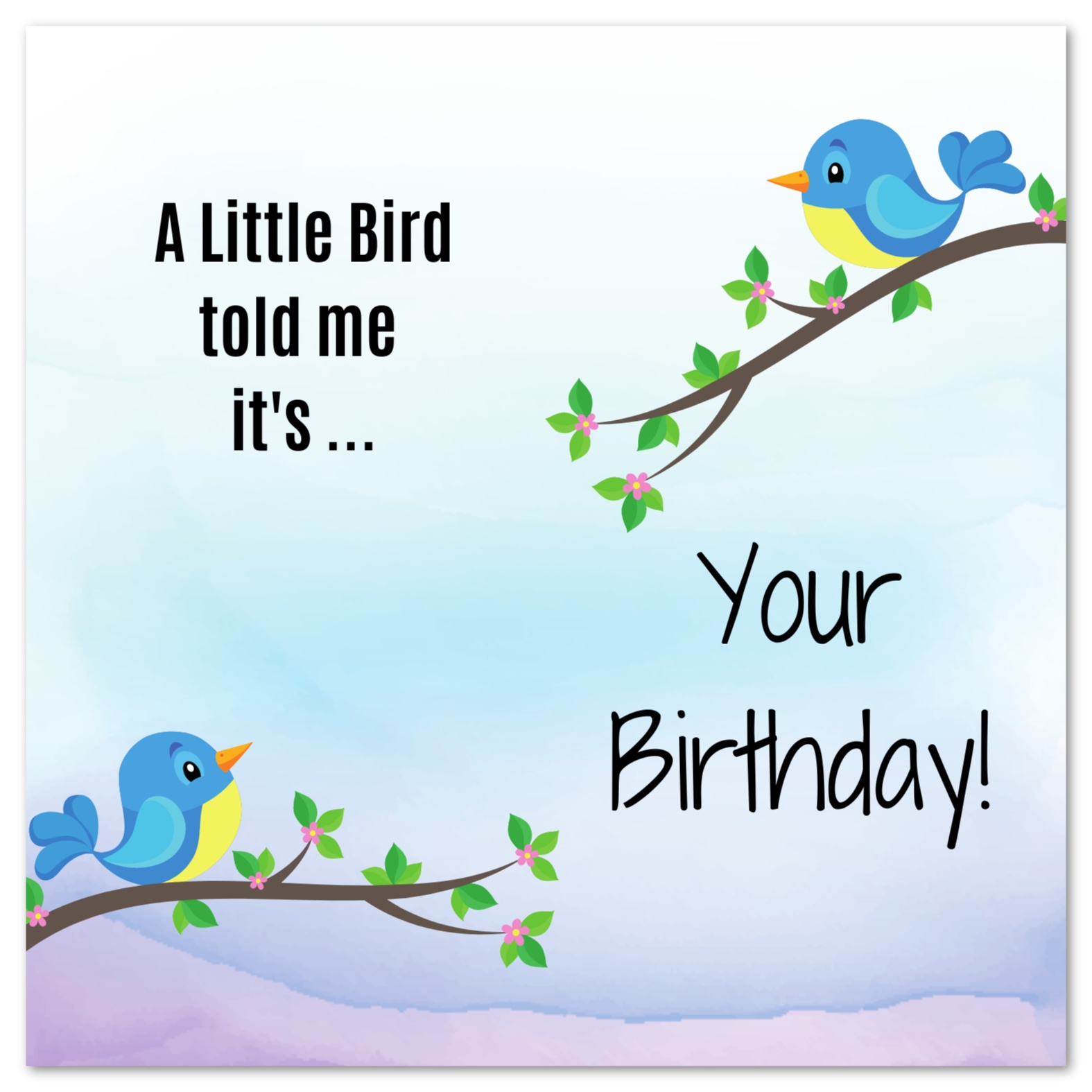 Birthday Card Template Free Printable