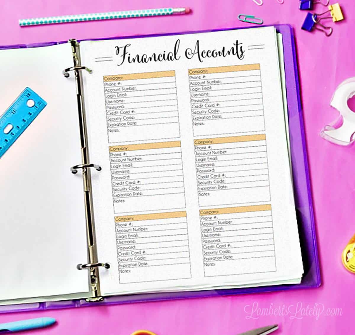 Free Printable Budget Planner Lamberts Lately