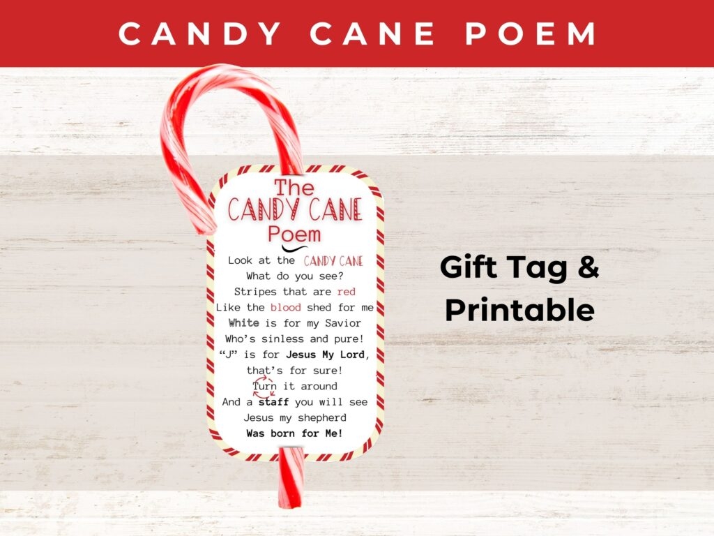 Free Printable Candy Cane Poem Healing Home