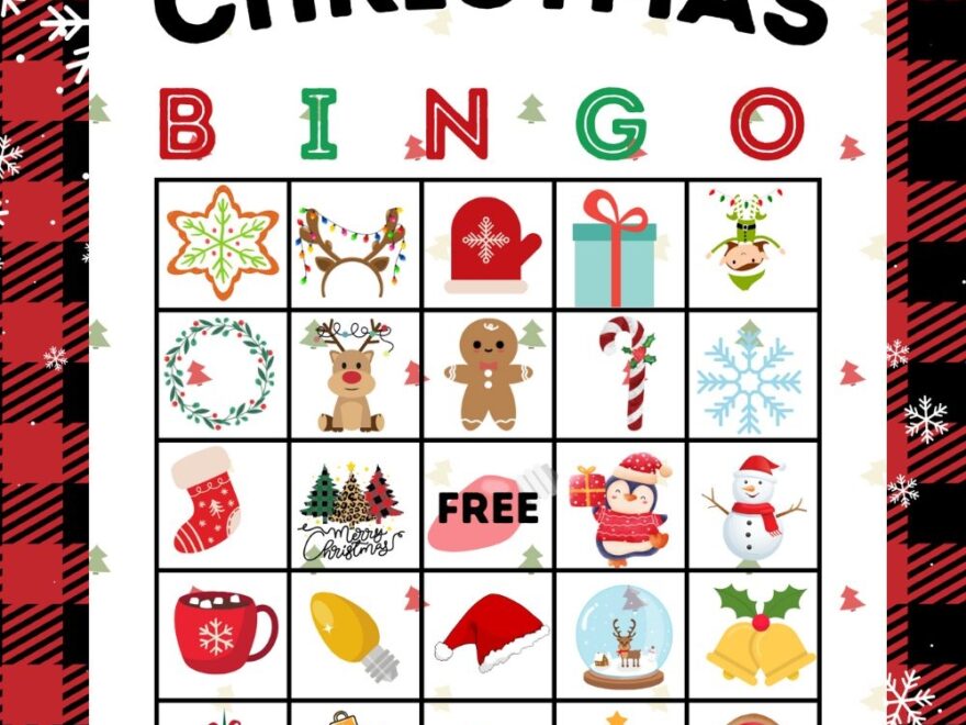 Free Printable Christmas Bingo Cards The Girl Creative