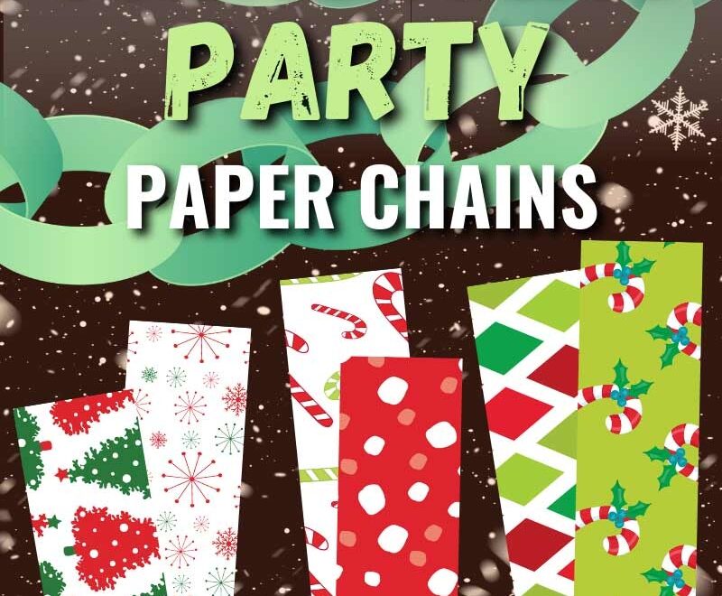 Free Printable Christmas Party Paper Chains