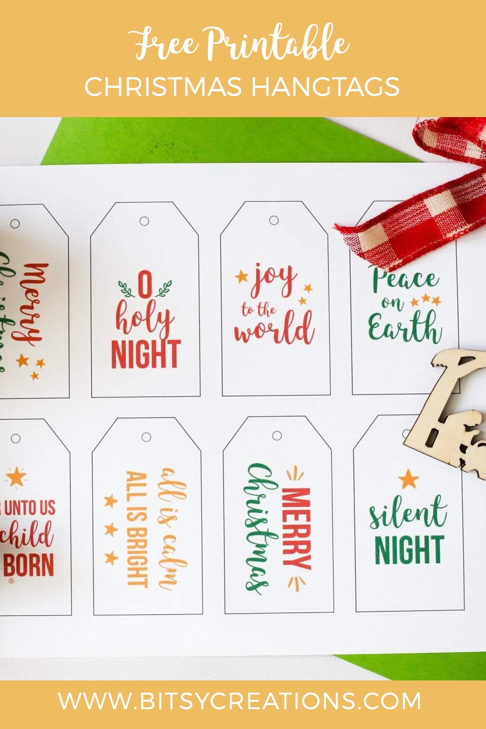 Free Printable Christmas Name Tags