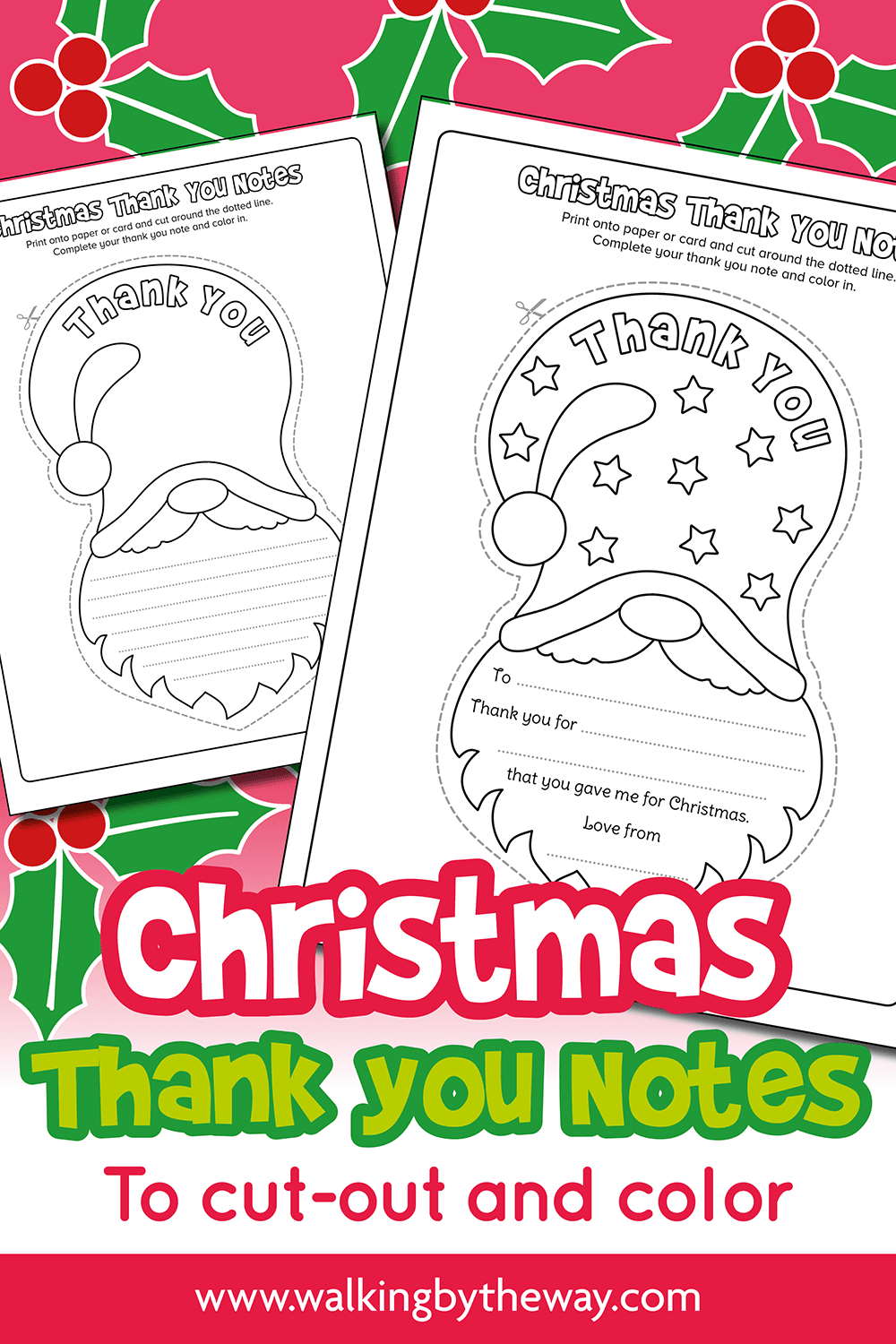 Free Printable Thank You Christmas Card