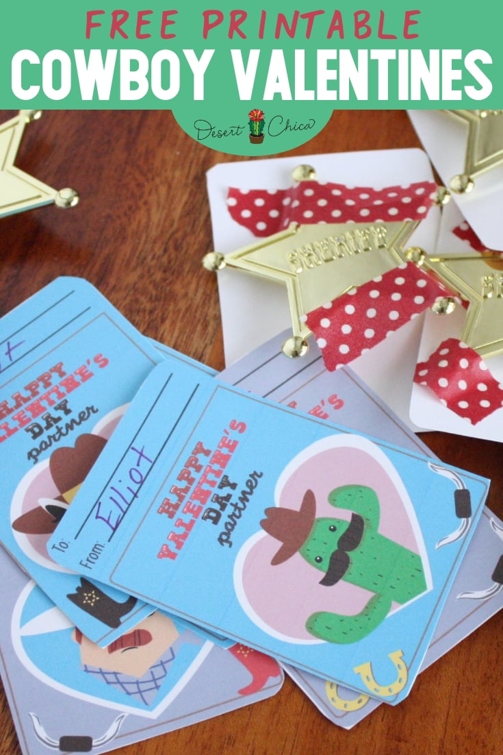 Free Printable Cowboy Valentines Desert Chica