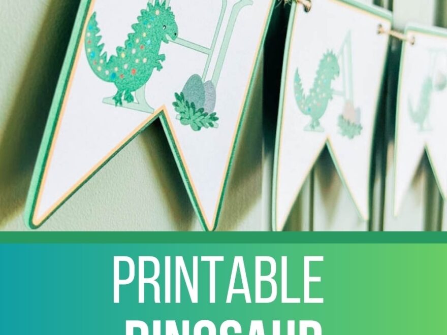 Free Printable Dinosaur Birthday Banner Extraordinary Chaos