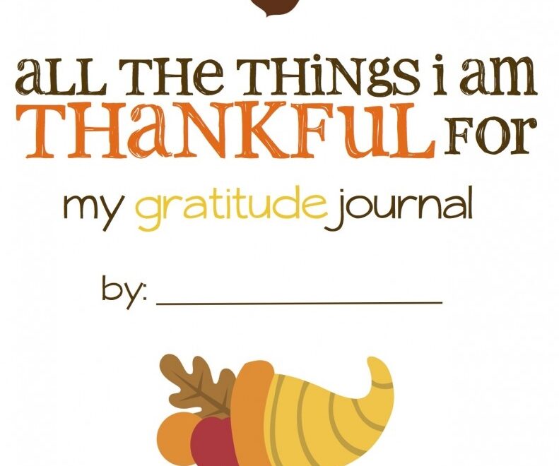 Free Printable Gratitude Journal Living Well Spending Less