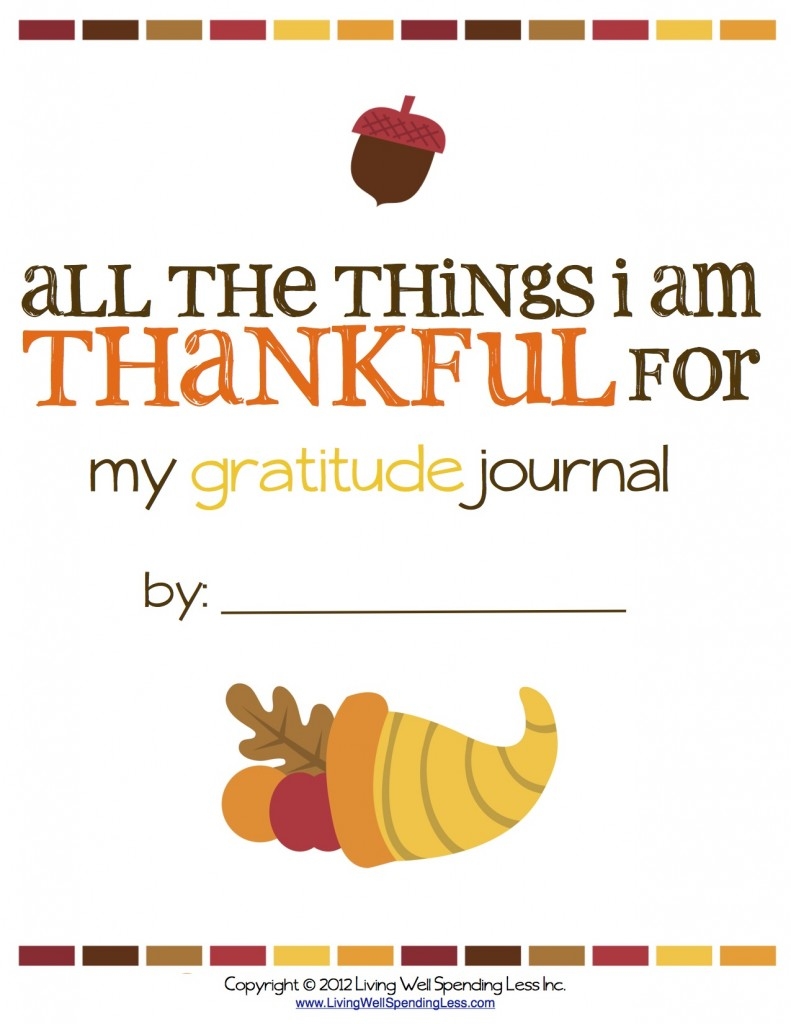Free Printable Gratitude Journal Living Well Spending Less 