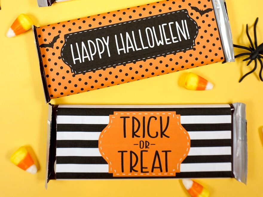 Free Printable Halloween Candy Bar Wrappers Happiness Is Homemade
