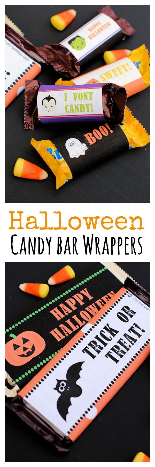 Free Printable Halloween Candy Bar Wrappers