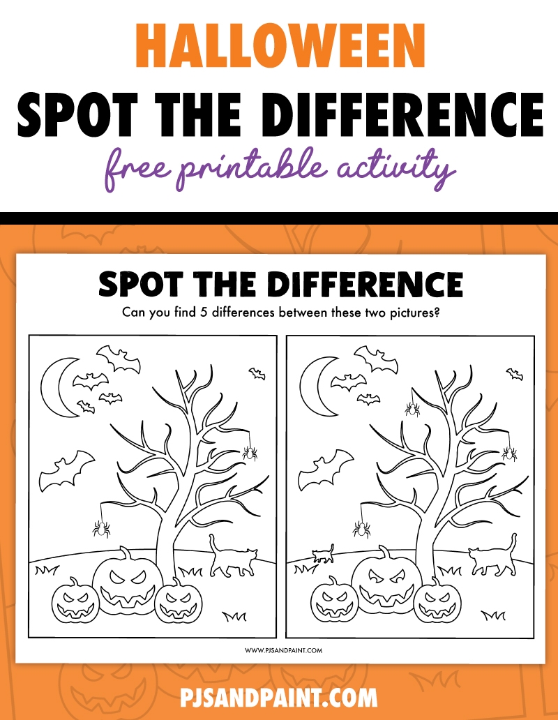 Halloween Find The Difference Printable