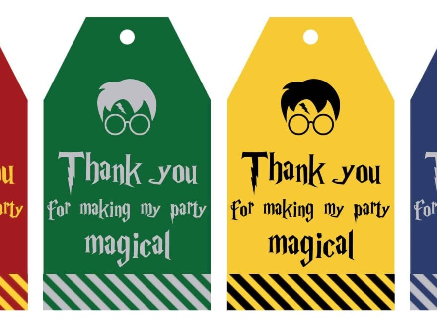 Free Printable Harry Potter Party Favor Gift Tags Lovely Planner