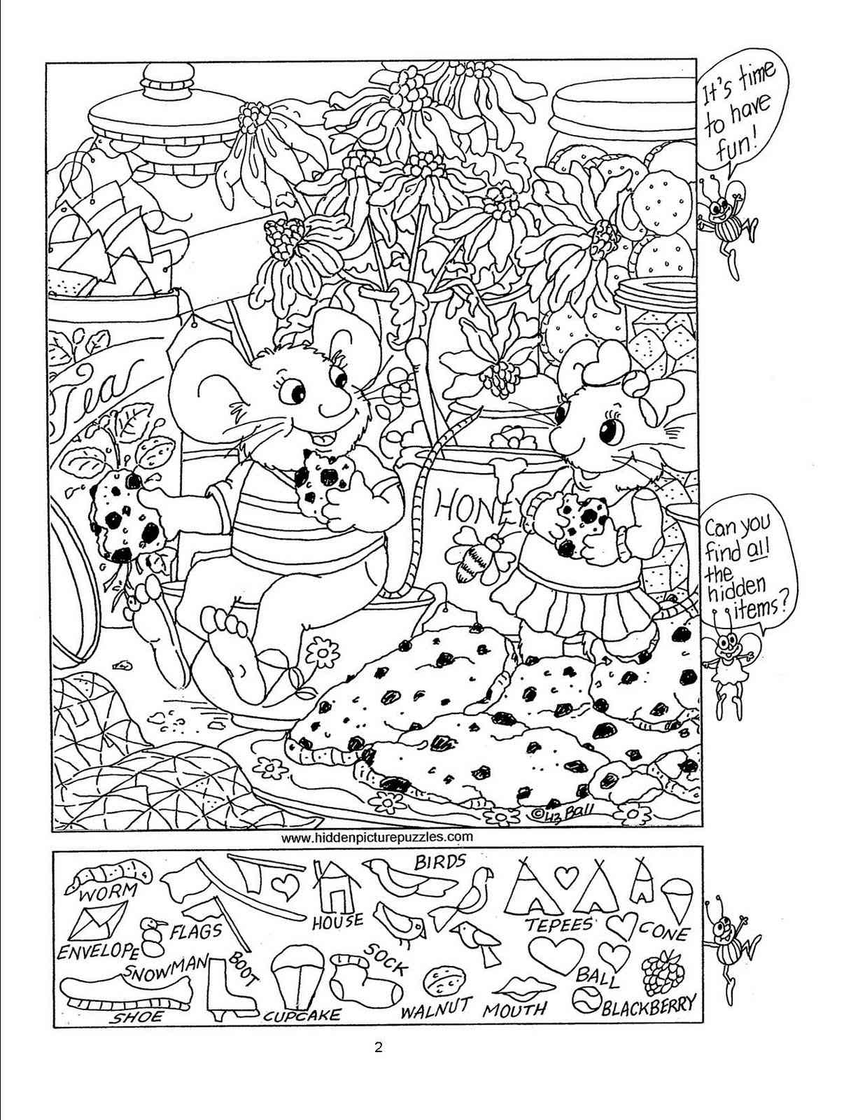 Hidden Picture Search Games Printable