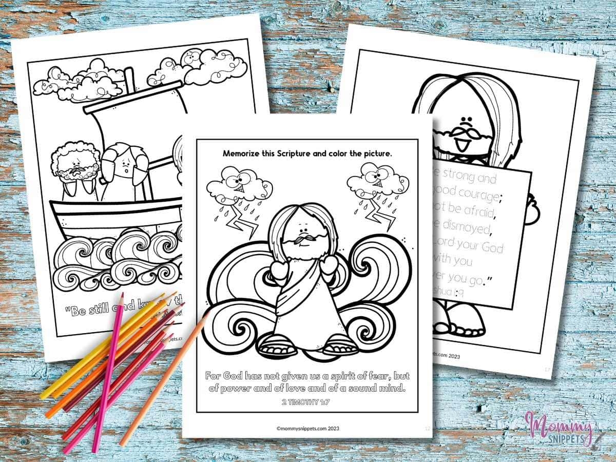 Free Printable Jesus Calms The Storm Coloring Pages Mommy Snippets