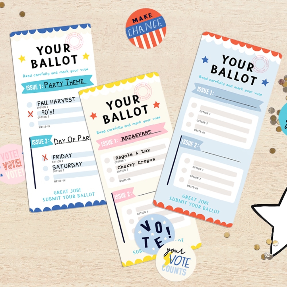 Free Printable Kids Election Kit Barley Birch