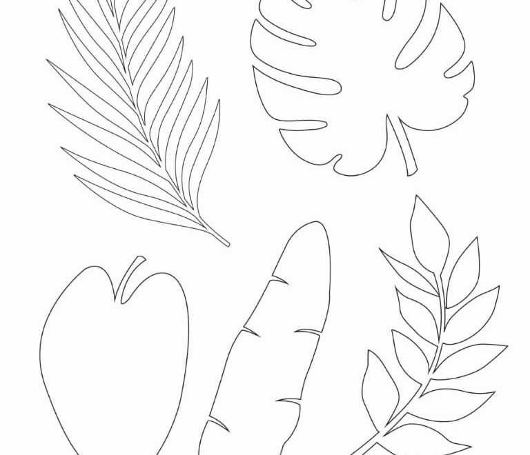 Free Printable Leaf Template