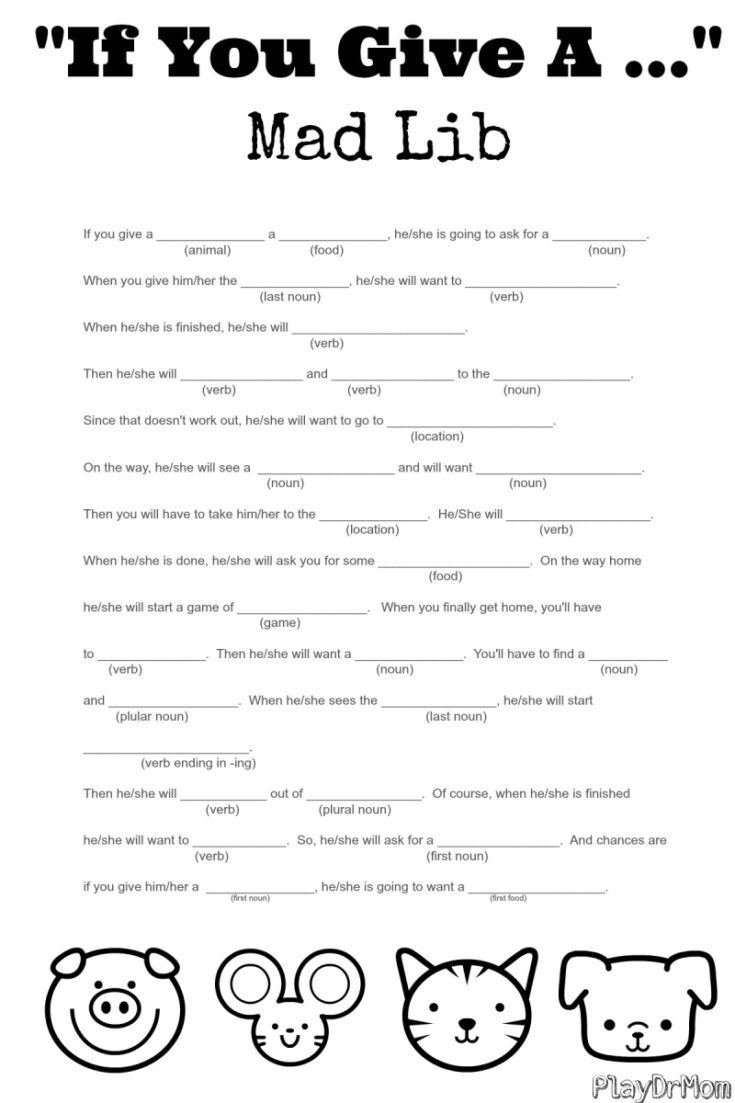 Funny Mad Libs For Adults Printable