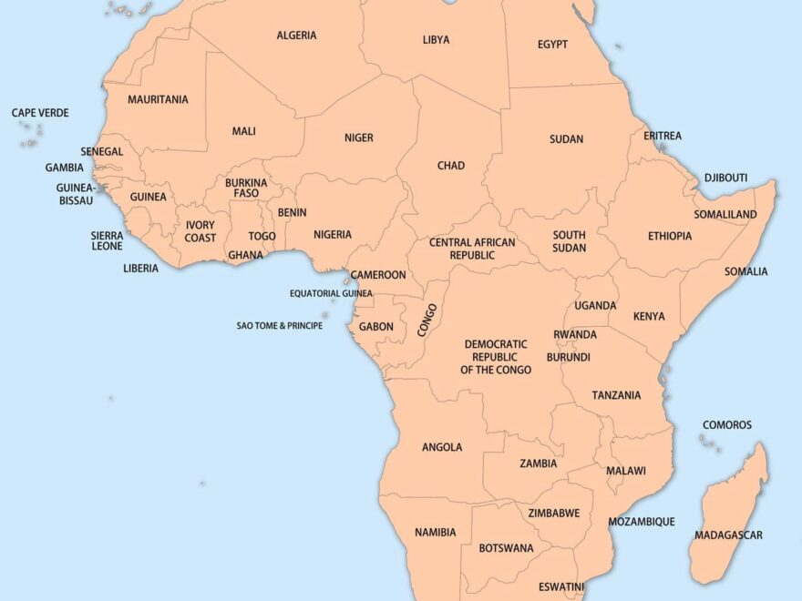 Free Printable Maps Of Africa