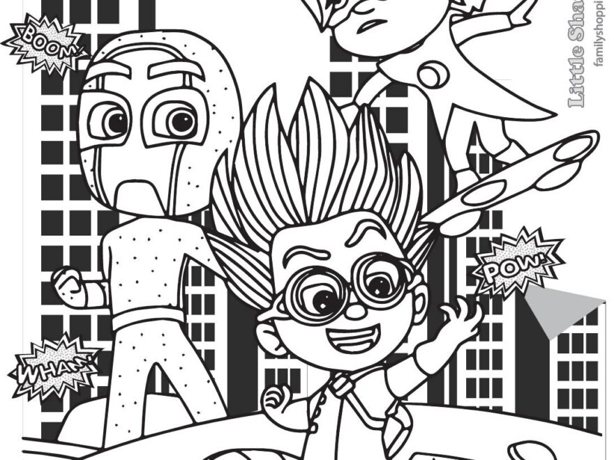 Free Printable PJ Masks Coloring Pages And More Lil Shannie