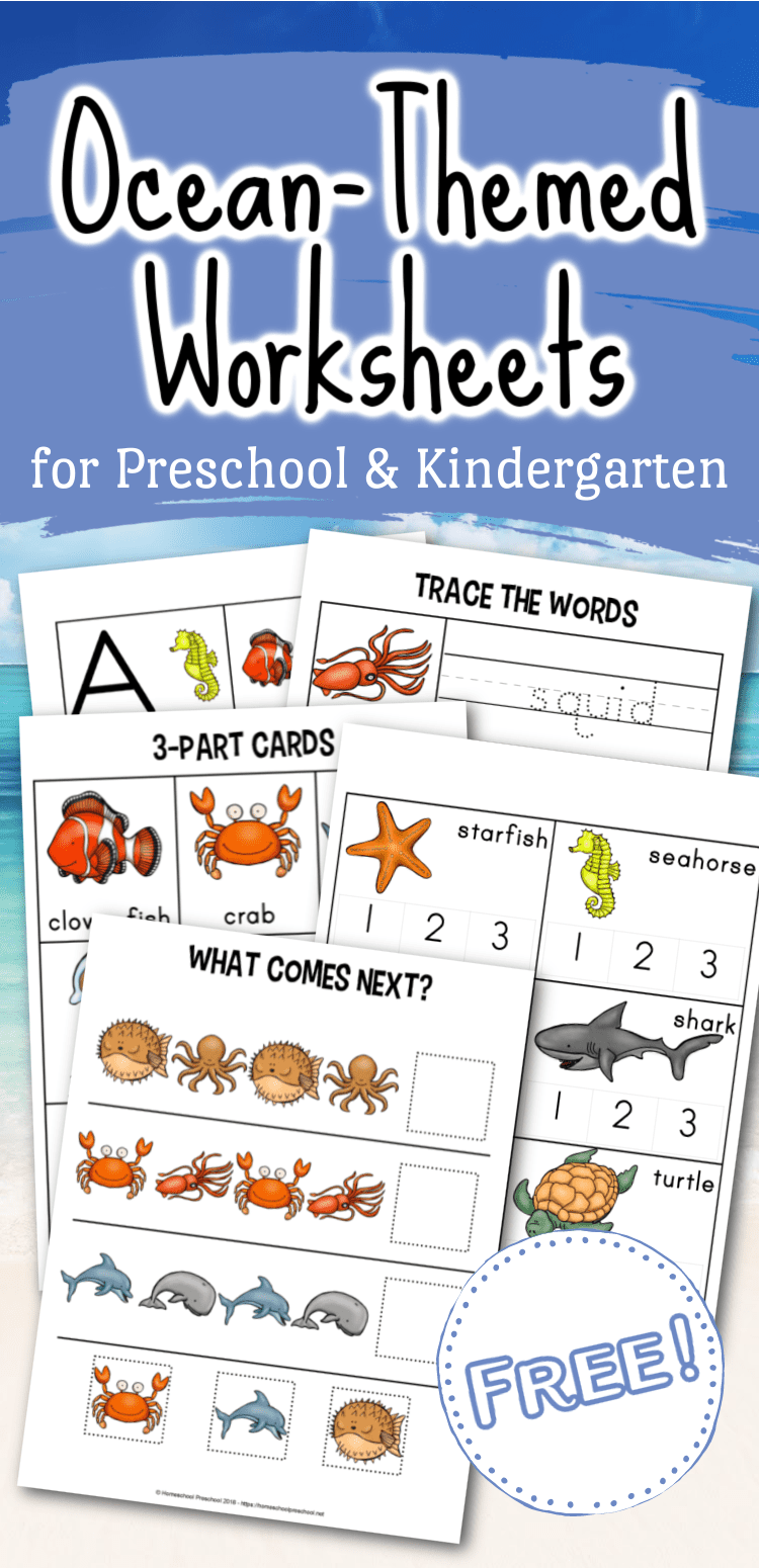 Free Printable Preschool Ocean Worksheets