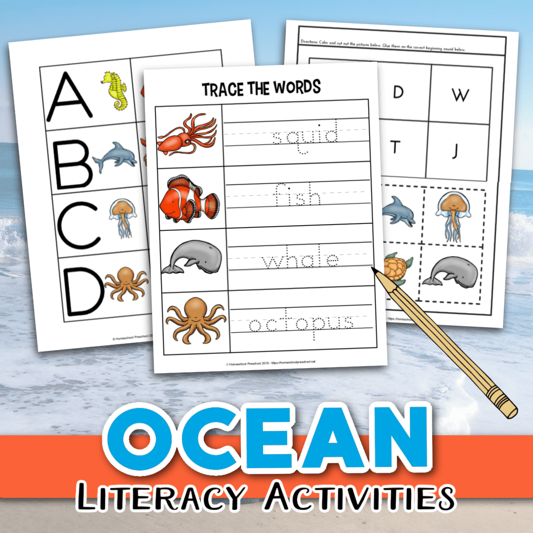 Free Preschool Ocean Theme Printables