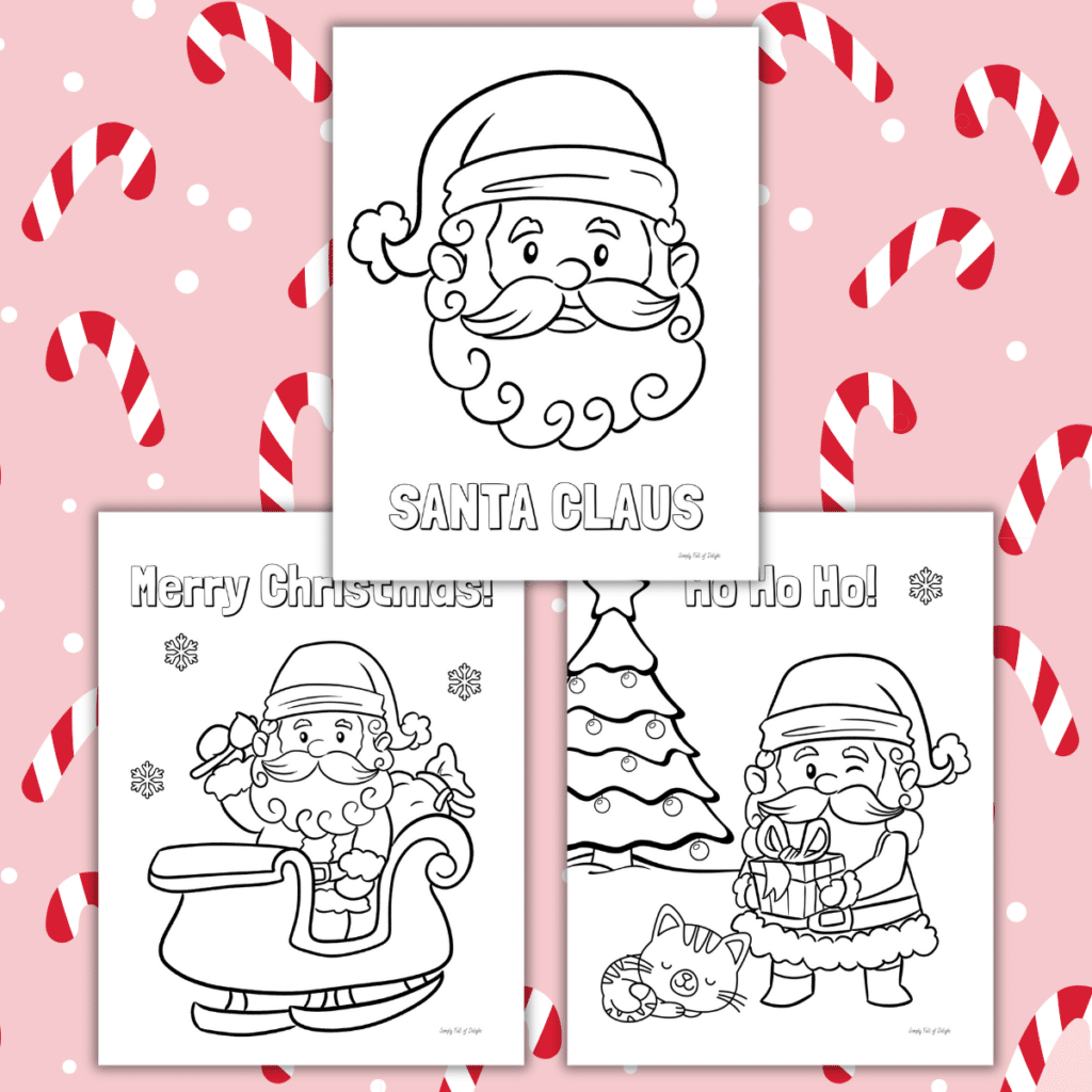 Santa Claus Coloring Pages Free Printables